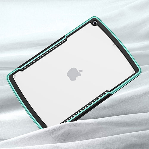 Silicone Transparent Mirror Frame Case Cover for Apple iPad 10.2 (2020) Green