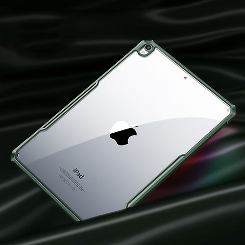 Silicone Transparent Mirror Frame Case Cover for Apple iPad Air 10.9 (2020) Midnight Green