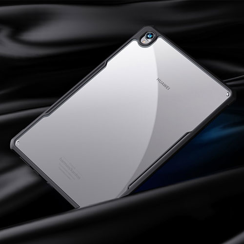 Silicone Transparent Mirror Frame Case Cover for Huawei MediaPad M6 8.4 Black