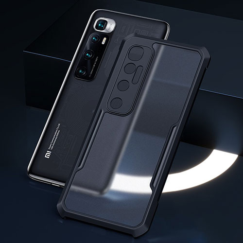 Silicone Transparent Mirror Frame Case Cover M01 for Xiaomi Mi 10 Ultra Black