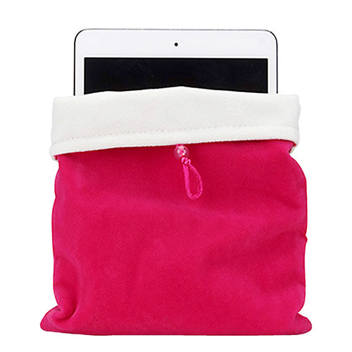 Sleeve Velvet Bag Case Pocket for Samsung Galaxy Tab 2 10.1 P5100 P5110 Hot Pink