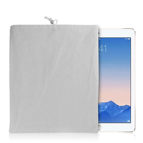 Sleeve Velvet Bag Case Pocket for Samsung Galaxy Tab S7 Plus 12.4 Wi-Fi SM-T970 White