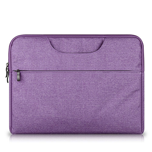Sleeve Velvet Bag Case Pocket S03 for Huawei Matebook X Pro (2020) 13.9 Purple