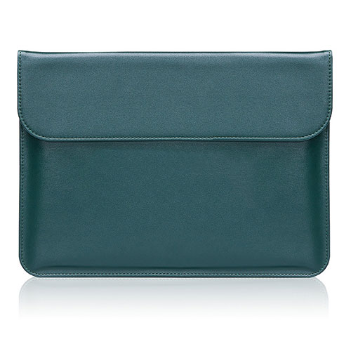 Sleeve Velvet Bag Leather Case Pocket for Huawei Matebook 13 (2020) Green