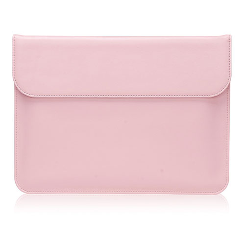 Sleeve Velvet Bag Leather Case Pocket for Huawei Matebook 13 (2020) Pink