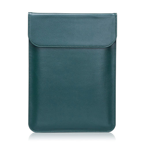 Sleeve Velvet Bag Leather Case Pocket for Samsung Galaxy Book S 13.3 SM-W767 Green