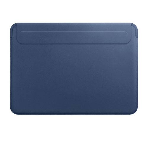 Sleeve Velvet Bag Leather Case Pocket L01 for Apple MacBook Air 13.3 inch (2018) Blue