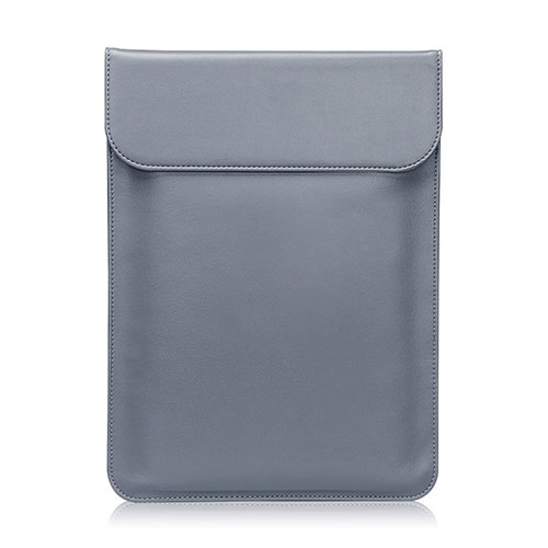 Sleeve Velvet Bag Leather Case Pocket L01 for Huawei Matebook 13 (2020) Gray