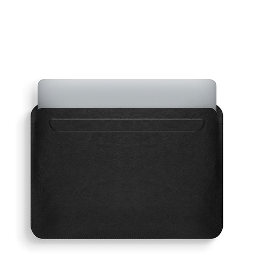 Sleeve Velvet Bag Leather Case Pocket L02 for Apple MacBook Air 11 inch Black