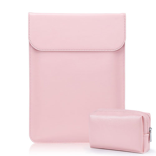 Sleeve Velvet Bag Leather Case Pocket L02 for Samsung Galaxy Book Flex 13.3 NP930QCG Pink