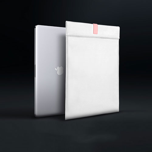 Sleeve Velvet Bag Leather Case Pocket L03 for Apple MacBook Air 13 inch (2020) White