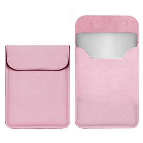 Sleeve Velvet Bag Leather Case Pocket L03 for Samsung Galaxy Book Flex 13.3 NP930QCG Pink