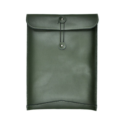 Sleeve Velvet Bag Leather Case Pocket L04 for Huawei Matebook X Pro (2020) 13.9 Green