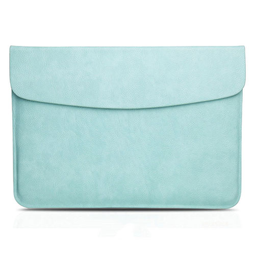 Sleeve Velvet Bag Leather Case Pocket L06 for Apple MacBook Air 13 inch (2020) Cyan