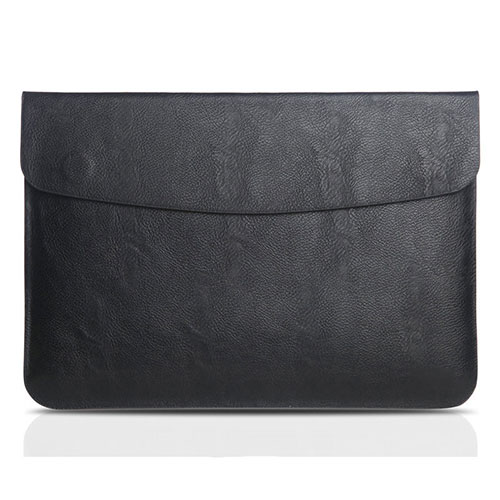 Sleeve Velvet Bag Leather Case Pocket L06 for Apple MacBook Pro 13 inch Black