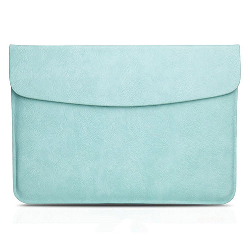 Sleeve Velvet Bag Leather Case Pocket L06 for Apple MacBook Pro 13 inch Cyan