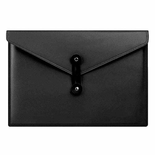 Sleeve Velvet Bag Leather Case Pocket L08 for Apple MacBook 12 inch Black