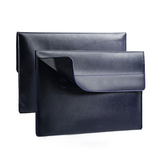 Sleeve Velvet Bag Leather Case Pocket L11 for Apple MacBook Pro 13 inch (2020) Blue