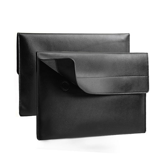 Sleeve Velvet Bag Leather Case Pocket L11 for Apple MacBook Pro 13 inch Black