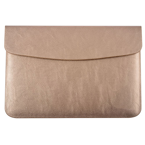 Sleeve Velvet Bag Leather Case Pocket L15 for Apple MacBook Pro 13 inch Gold