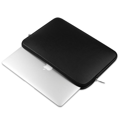 Sleeve Velvet Bag Leather Case Pocket L16 for Apple MacBook Air 13.3 inch (2018) Black