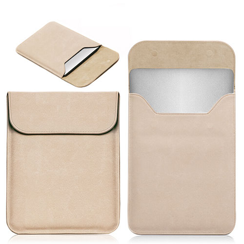 Sleeve Velvet Bag Leather Case Pocket L19 for Apple MacBook Pro 15 inch Retina Gold