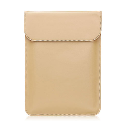 Sleeve Velvet Bag Leather Case Pocket L21 for Apple MacBook Pro 15 inch Gold