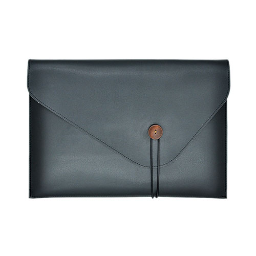 Sleeve Velvet Bag Leather Case Pocket L22 for Apple MacBook 12 inch Black