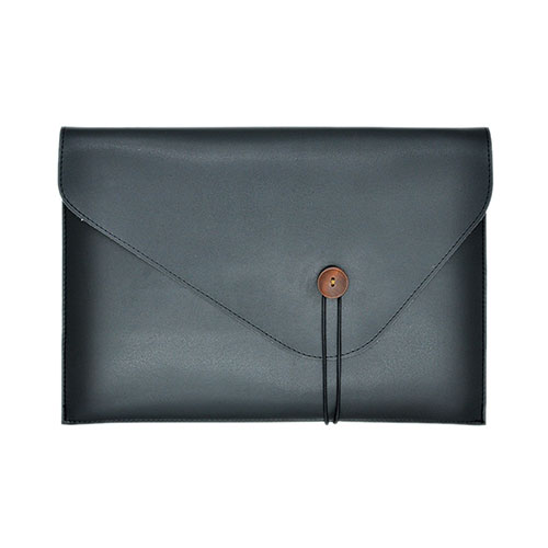 Sleeve Velvet Bag Leather Case Pocket L22 for Apple MacBook Air 13.3 inch (2018) Black