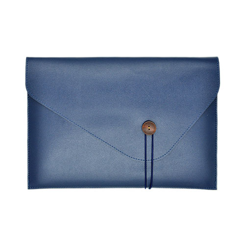Sleeve Velvet Bag Leather Case Pocket L22 for Apple MacBook Pro 13 inch (2020) Blue
