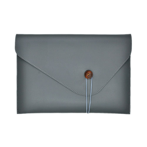 Sleeve Velvet Bag Leather Case Pocket L22 for Apple MacBook Pro 13 inch Retina Gray