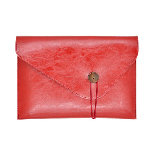 Sleeve Velvet Bag Leather Case Pocket L23 for Apple MacBook 12 inch Red