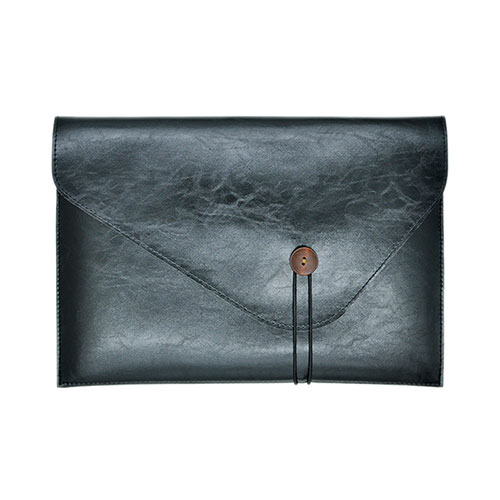 Sleeve Velvet Bag Leather Case Pocket L23 for Apple MacBook Pro 13 inch Black