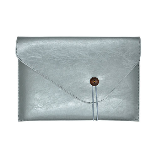 Sleeve Velvet Bag Leather Case Pocket L23 for Apple MacBook Pro 13 inch Retina Silver