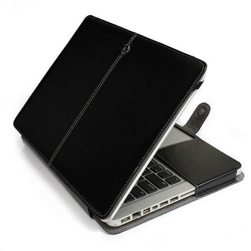 Sleeve Velvet Bag Leather Case Pocket L24 for Apple MacBook Pro 13 inch Retina Black