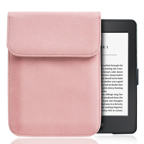Sleeve Velvet Bag Slip Case S01 for Amazon Kindle Paperwhite 6 inch Pink