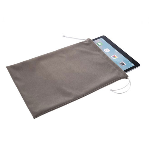 Sleeve Velvet Bag Slip Pouch for Apple iPad Air 2 Gray