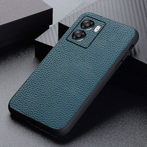 Soft Luxury Leather Snap On Case Cover B02H for OnePlus Nord N300 5G Green