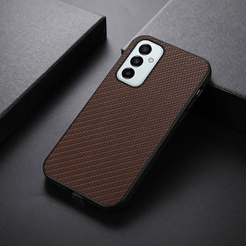 Soft Luxury Leather Snap On Case Cover B05H for Samsung Galaxy M23 5G Brown