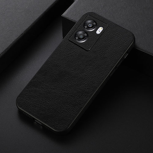 Soft Luxury Leather Snap On Case Cover B06H for Realme V23 5G Black