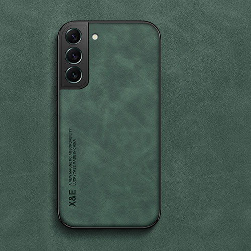 Soft Luxury Leather Snap On Case Cover C02 for Samsung Galaxy S25 5G Green