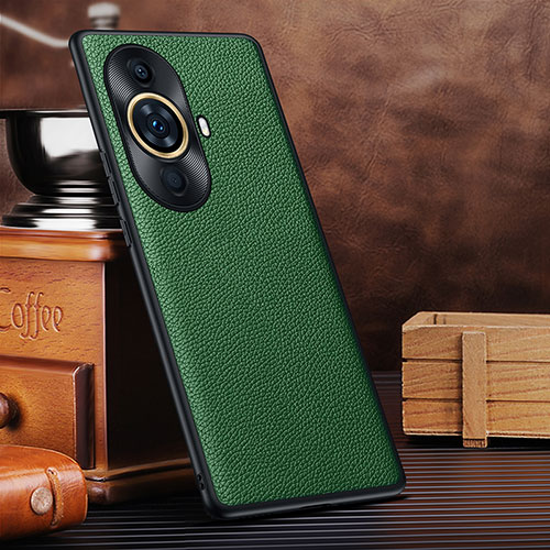 Soft Luxury Leather Snap On Case Cover DL1 for Huawei Nova 11 Pro Green