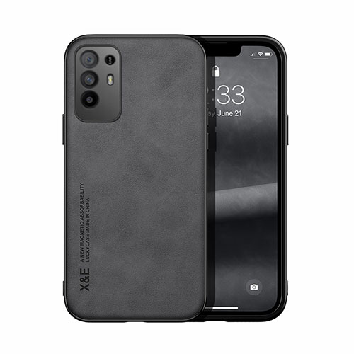 Soft Luxury Leather Snap On Case Cover DY1 for Oppo Reno5 Z 5G Black