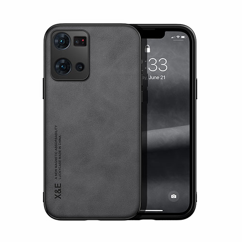 Soft Luxury Leather Snap On Case Cover DY1 for Oppo Reno7 4G Black