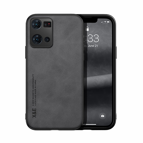 Soft Luxury Leather Snap On Case Cover DY1 for Oppo Reno8 4G Black