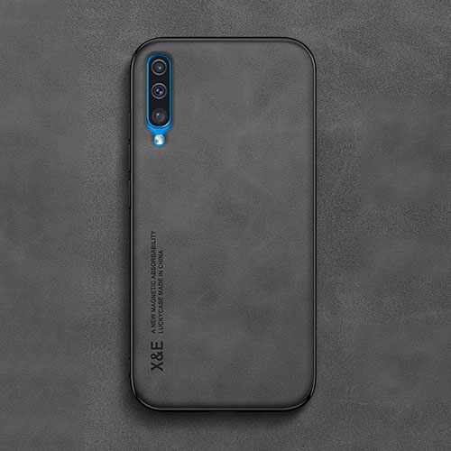 Soft Luxury Leather Snap On Case Cover DY1 for Samsung Galaxy A50 Black