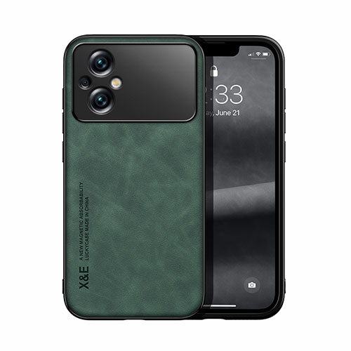 Soft Luxury Leather Snap On Case Cover DY1 for Xiaomi Poco M5 4G Green