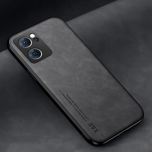 Soft Luxury Leather Snap On Case Cover DY2 for Oppo Reno7 5G Black