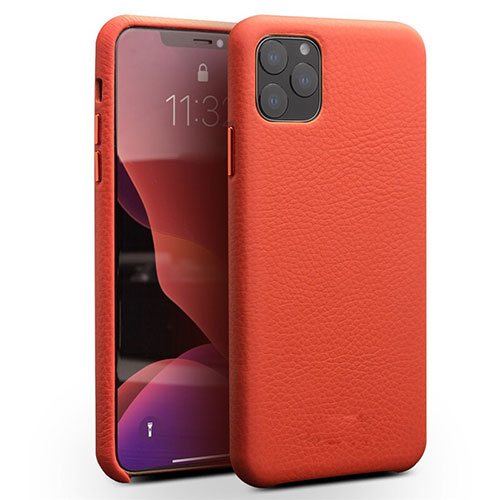 Soft Luxury Leather Snap On Case Cover for Apple iPhone 11 Pro Max Red