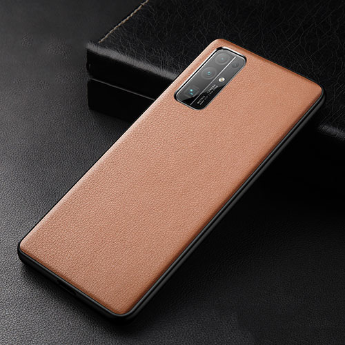 Soft Luxury Leather Snap On Case Cover for Huawei Honor 30 Orange